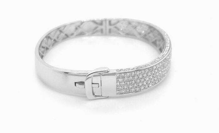 5 Ct. T.w. Diamond Bangle - Ovani® In 18Kt Gold