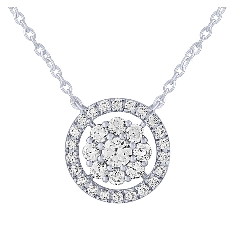 0.39 Ct. T.w. Diamond Pendant - Ovani® In 18Kt Gold