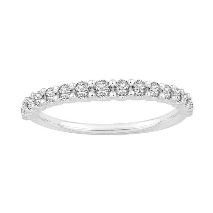 0.5 Ct. T.w. Diamond Prong Anniversary Band - Ovani® In 18Kt Gold
