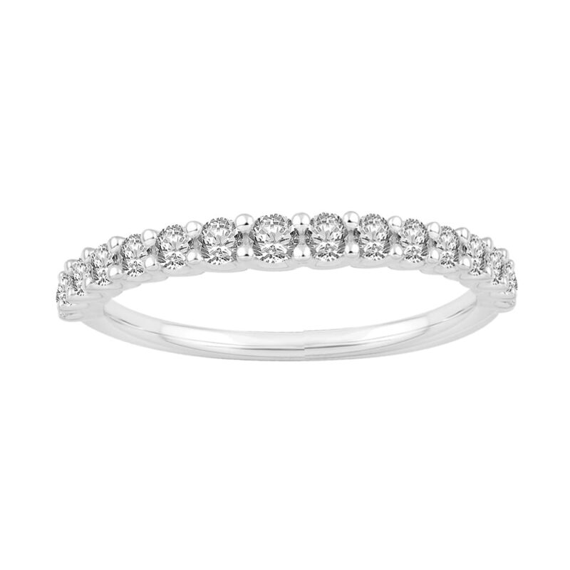 0.5 Ct. T.w. Diamond Prong Anniversary Band - Ovani® In 18Kt Gold