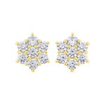1.5 Ct. T.w. Diamond Stud Earrings - Ovani® In 22Kt Yellow Gold