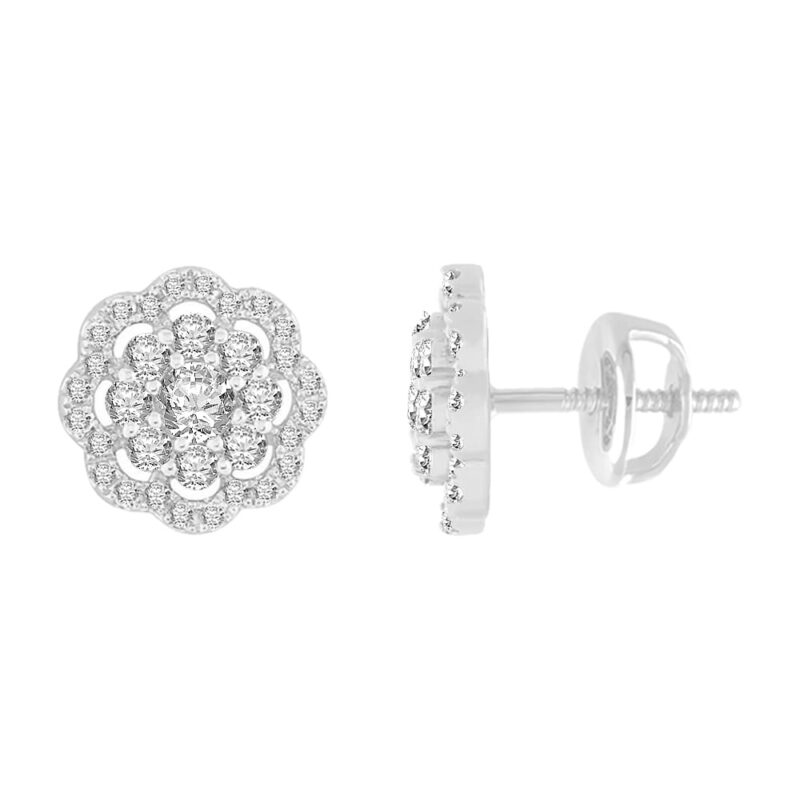 0.78 Ct. T.w. Diamond Earrings - Ovani® In 18Kt Gold
