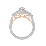 0.5 Ct. Center & 1.00 Ct. T.w. Diamond Engagement Ring - Ovani® In 18Kt Gold