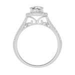 0.5 Ct. T.w. Cubic Zirconia Center Semi-mount With CZ Center - Ovani® In 18Kt Gold