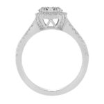 0.5 Ct. T.w. Cubic Zirconia Center Semi-mount With - Ovani® In 18Kt Gold