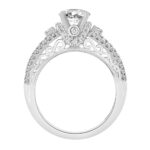 0.5 Ct. T.w.Cubic Zirconia Semi-mount - Ovani® In 18Kt Gold