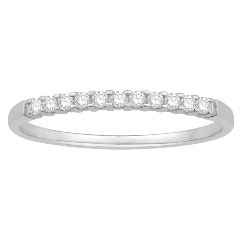 0.1 Ct. T.w. Diamond Prong Anniversary Band - Ovani® In 18Kt Gold