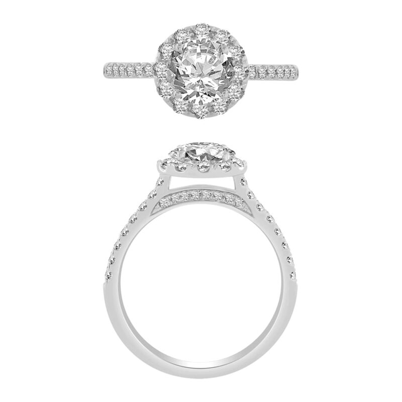 1 Ct. Center & 1.16 Ct. T.w. Diamond Bridal Ring - Ovani® In 18Kt Gold