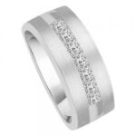 1 Ct. T.w. Diamond Princess Cut Men's Wedding Band - Ovani® In 18Kt Gold