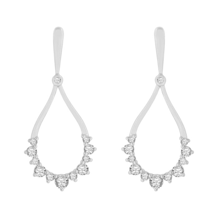0.5 Ct. T.w. Diamond Earrings - Ovani® In 18Kt Gold