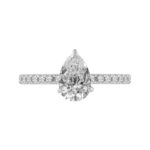 0.75 Ct. Center & 1.25 Ct. T.w. Diamond Bridal Ring - Ovani® In 18Kt Yellow Gold