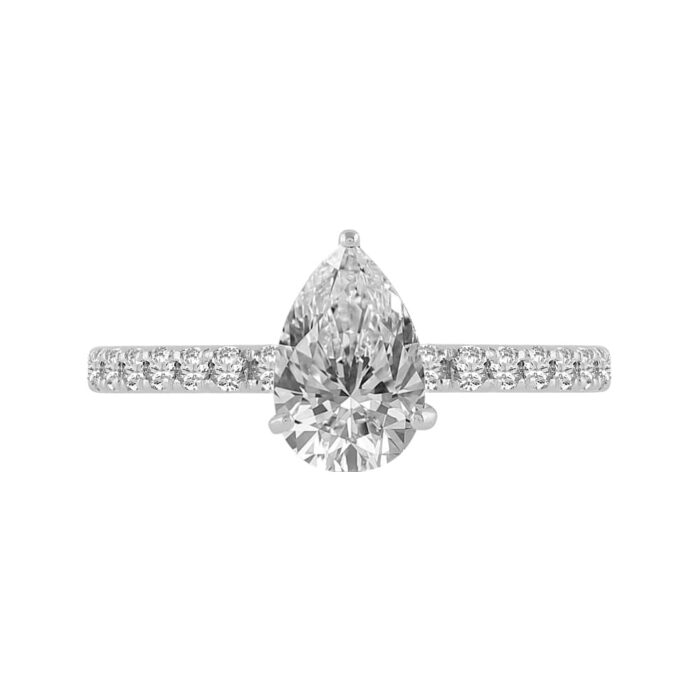 0.75 Ct. Center & 1.25 Ct. T.w. Diamond Bridal Ring - Ovani® In 18Kt Yellow Gold