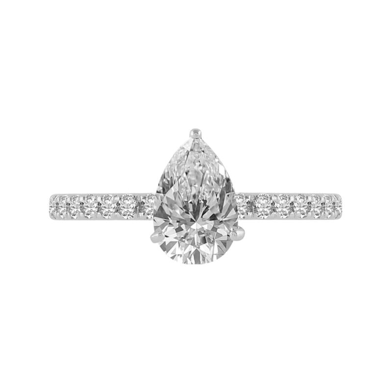 0.75 Ct. Center & 1.25 Ct. T.w. Diamond Bridal Ring - Ovani® In 18Kt Yellow Gold