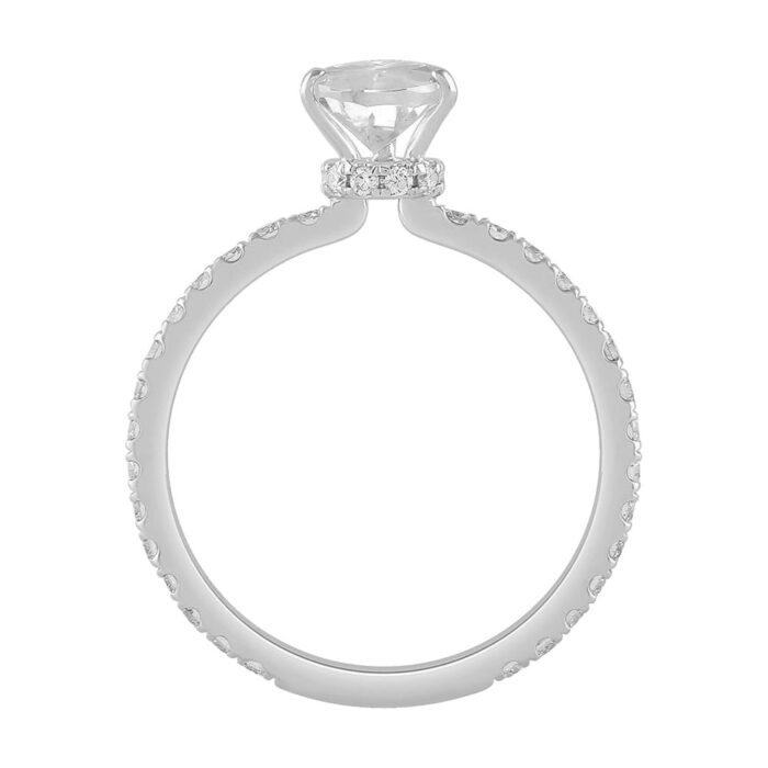 0.75 Ct. Center & 1.25 Ct. T.w. Diamond Bridal Ring - Ovani® In 18Kt Yellow Gold