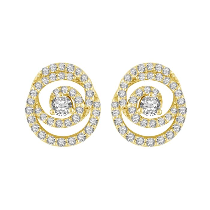 0.5 Ct. T.w. Diamond Teufel Spinning Earrings - Ovani® In 22Kt Yellow Gold