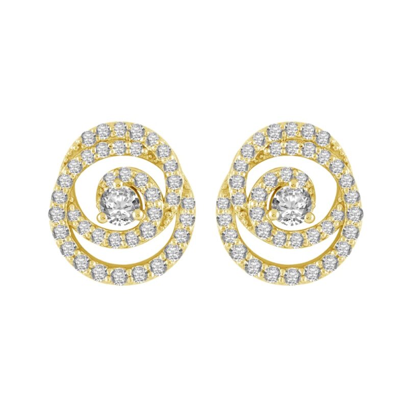0.5 Ct. T.w. Diamond Teufel Spinning Earrings - Ovani® In 22Kt Yellow Gold