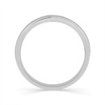1/4 Ct. T.w. Diamond 10-stone Princess Cut Channel Men Wedding Band - Ovani® In 18Kt White Gold