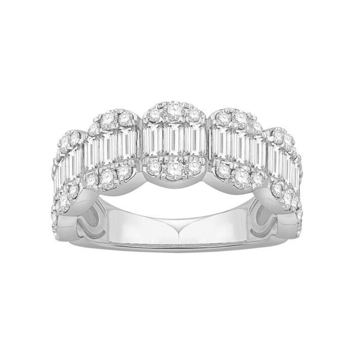 1.67 Ct. T.w. Diamond Baguette Women Wedding Band - Ovani® In 18Kt Gold