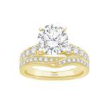 1 Ct. T.w. Cubic Zirconia Center Round Semi-mount - Ovani® In 18Kt Yellow Gold