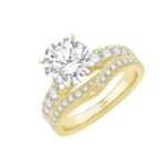 1 Ct. T.w. Cubic Zirconia Center Round Semi-mount - Ovani® In 18Kt Yellow Gold