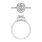 1 Ct. Center & 1.4 Ct. T.w. Diamond Bridal Ring - Ovani In 18Kt White Gold