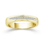 0.25 CT. T.W. "OVANI-COLLECTION" PC CHANNEL BAND In 18KT Gold