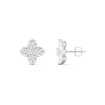 Bella by Ovani's Elegant Diamond Flower Stud Earrings in 18KT Gold (1.00 CT. T.W.)