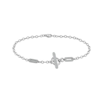 Bella By Ovani® Lab-grown Diamonds Link T-bar Bracelet 0.35 Ct. T.w.